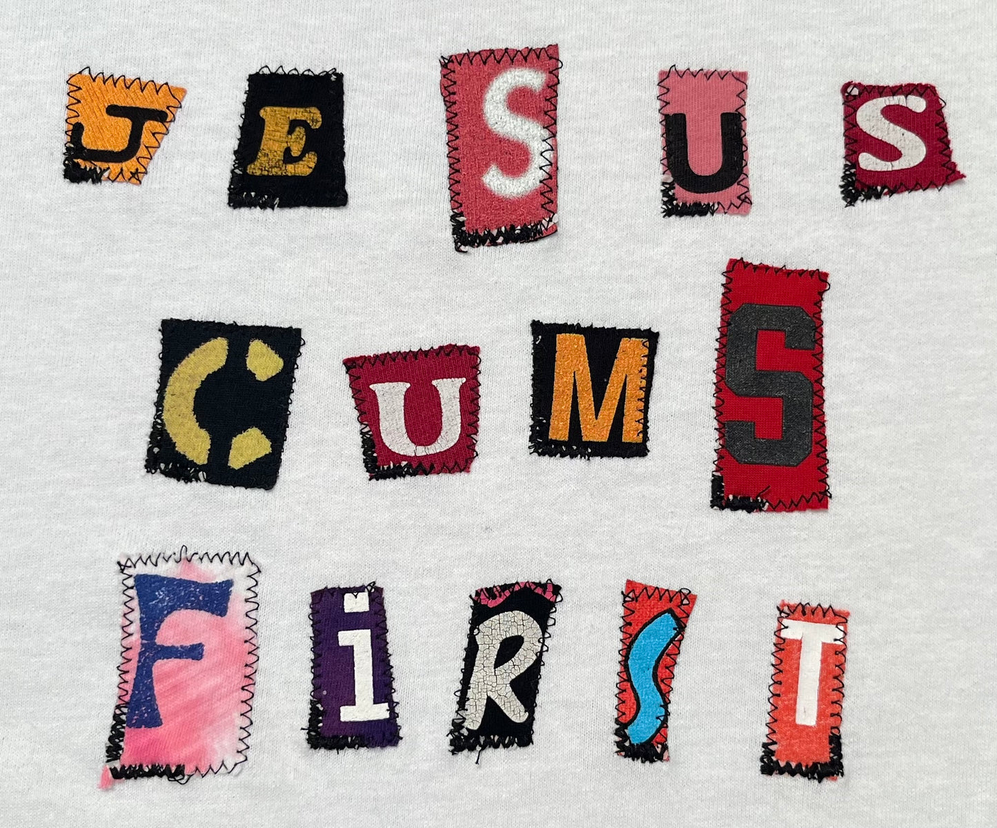 JESUS CUMS FIRST T-SHIRT SIZE M